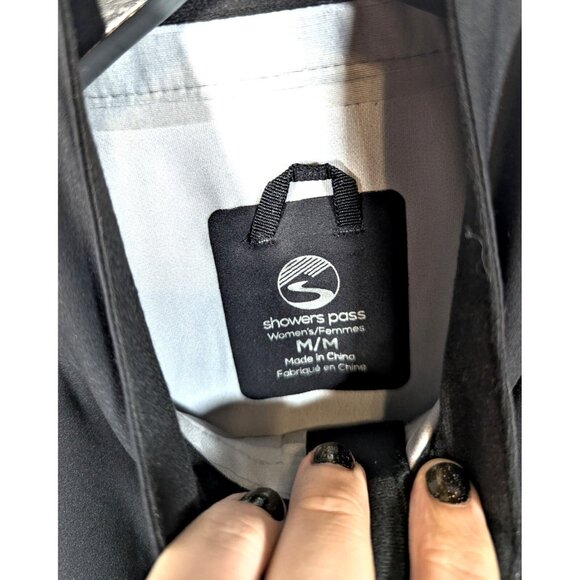 Showers Pass Cycling Rain Jacket M Waterproof Breathable Full Zip High Viz Black - Picture 7 of 10